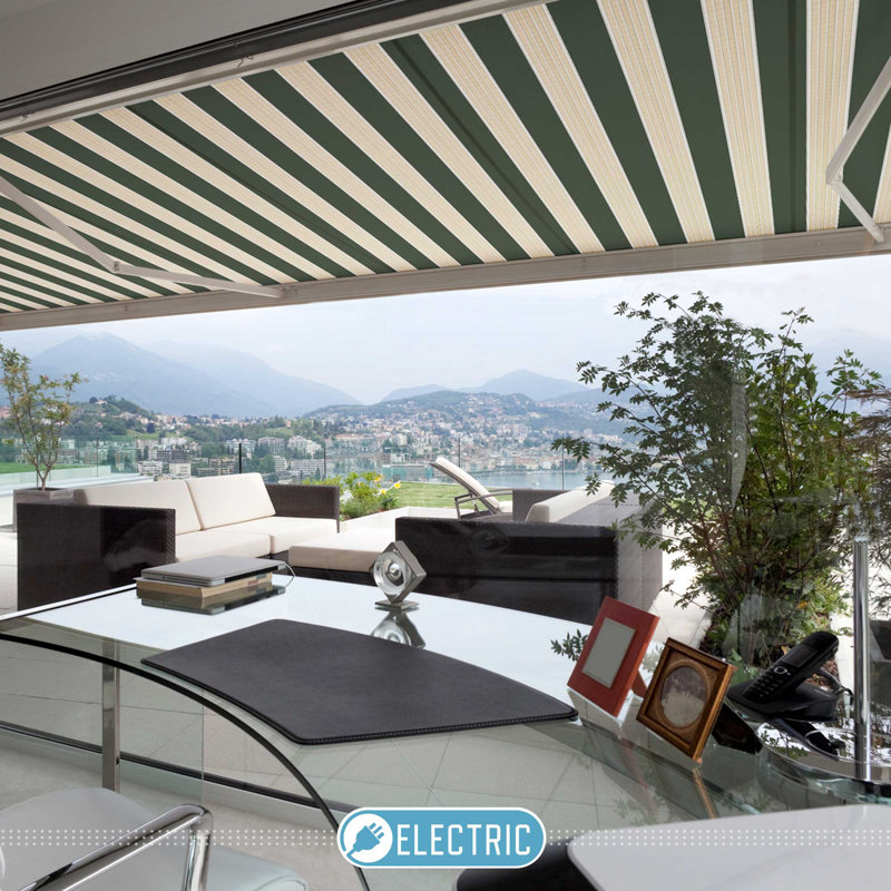 Advaning Luxury Series Motorized Retraction Slope Patio Awnings & Reviews Wayfair